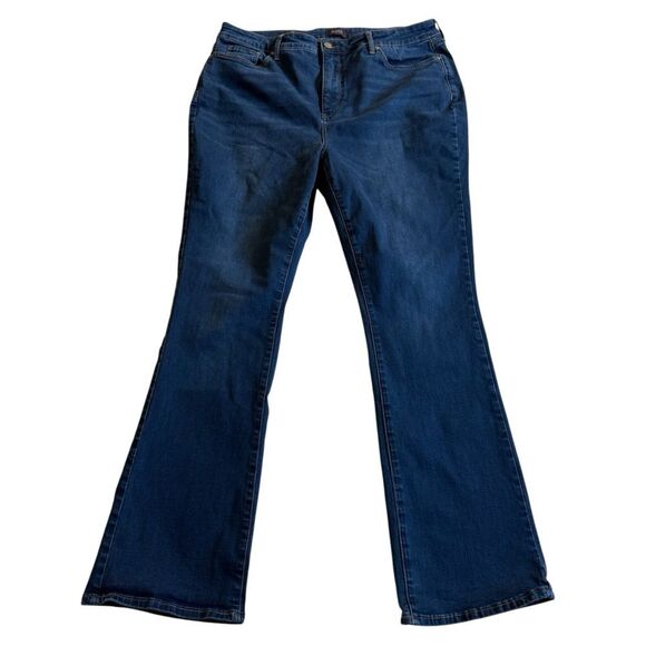 NYDJ Slim Bootcut Denim Blue Jeans Gratitude Sz 16 - Picture 1 of 12